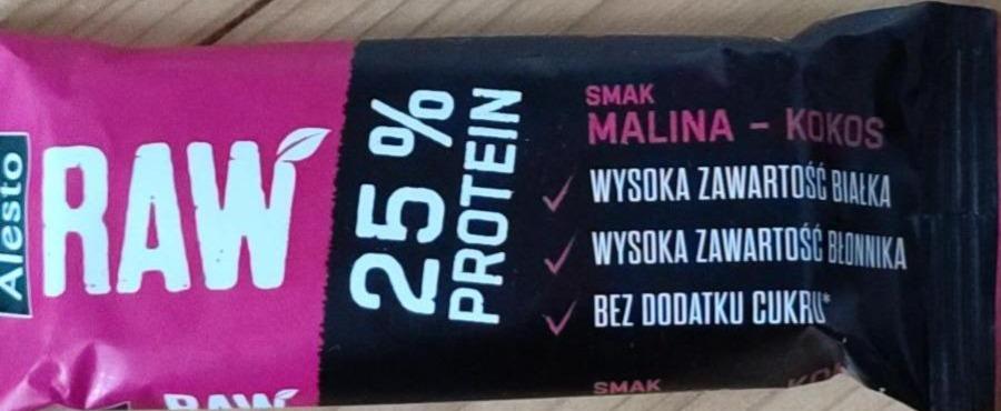 Zdjęcia - Raw Malina-Kokos 25% protein Alesto