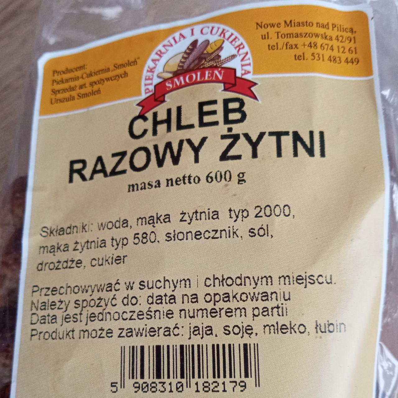 Zdjęcia - Chleb razowy żytni Piekarnia Smoleń