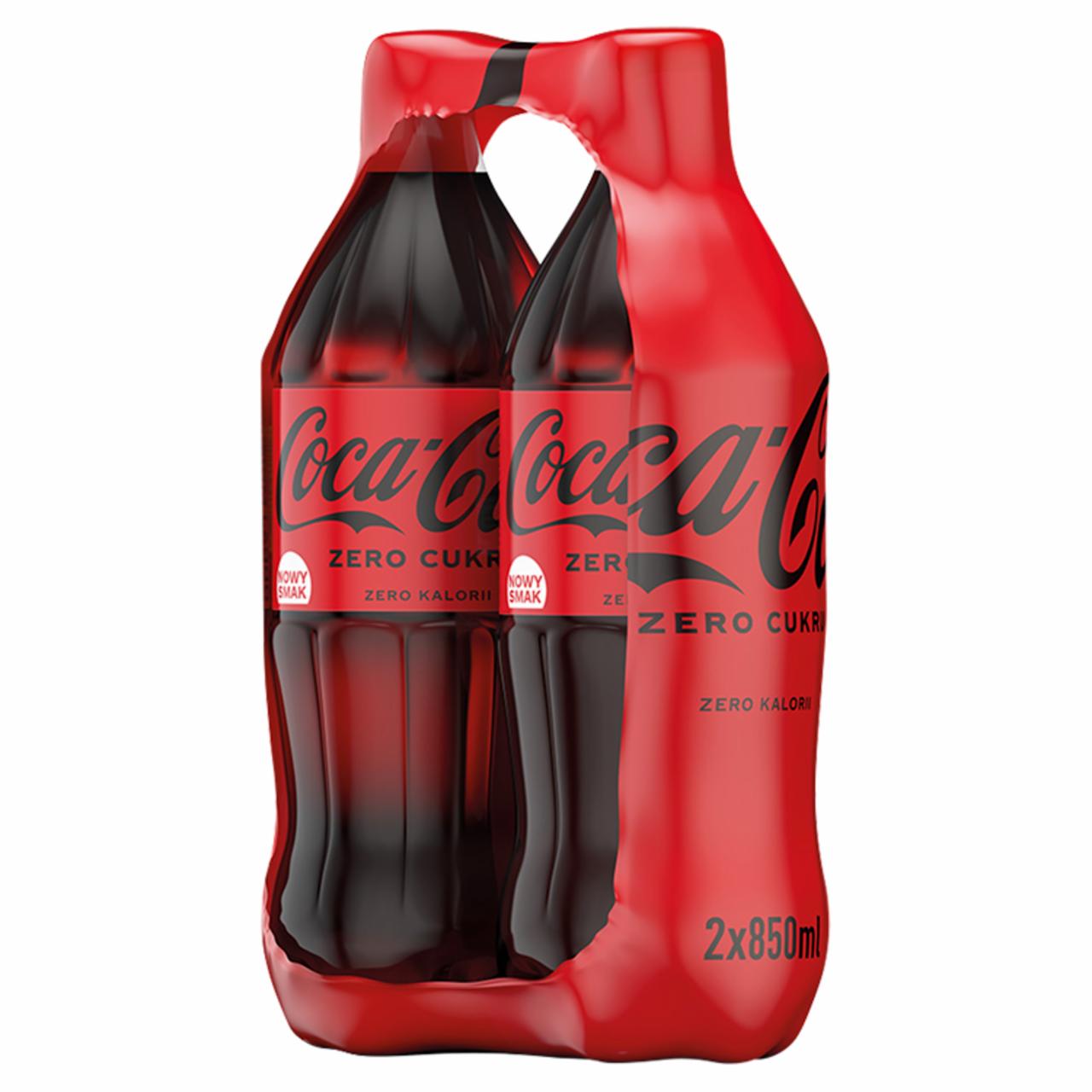 Zdjęcia - Coca-Cola zero Napój gazowany 2 x 850 ml