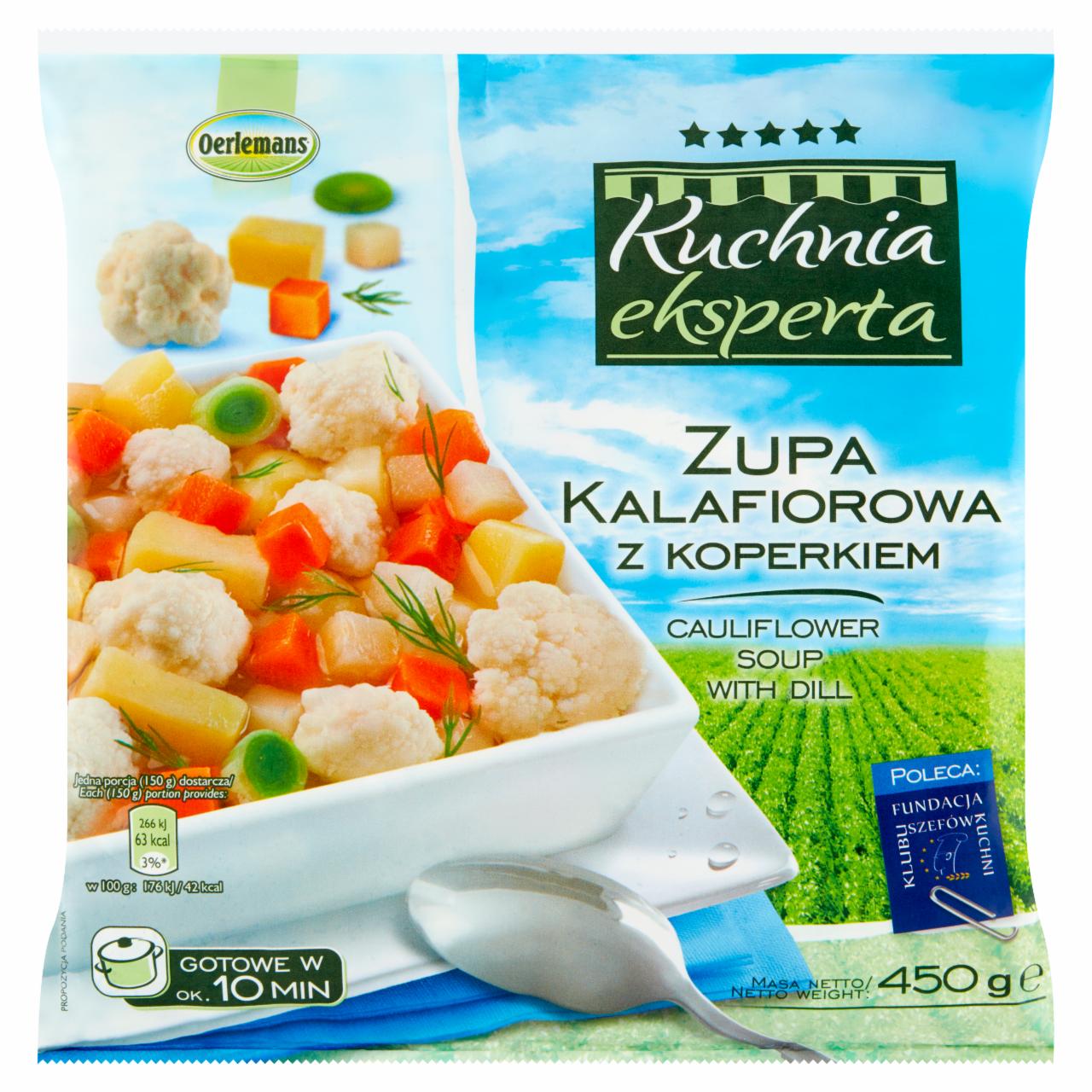 Zdjęcia - Oerlemans Kuchnia eksperta Zupa kalafiorowa z koperkiem 450 g