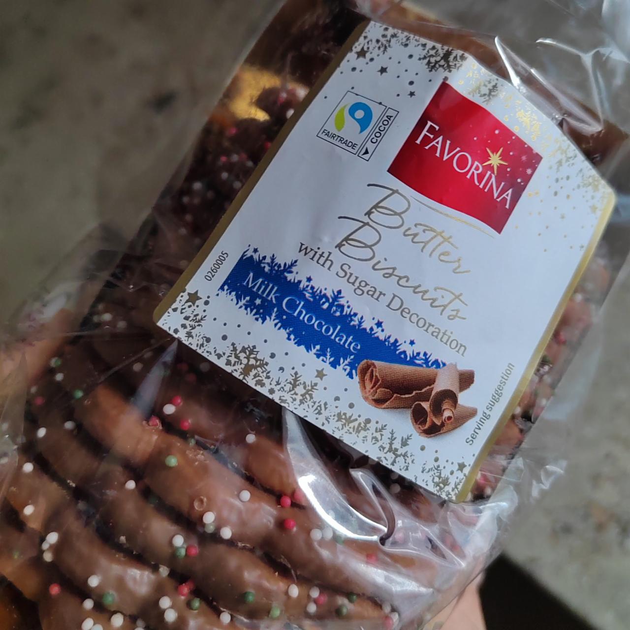 Zdjęcia - Butter Biscuits Milk chocolate Favorina