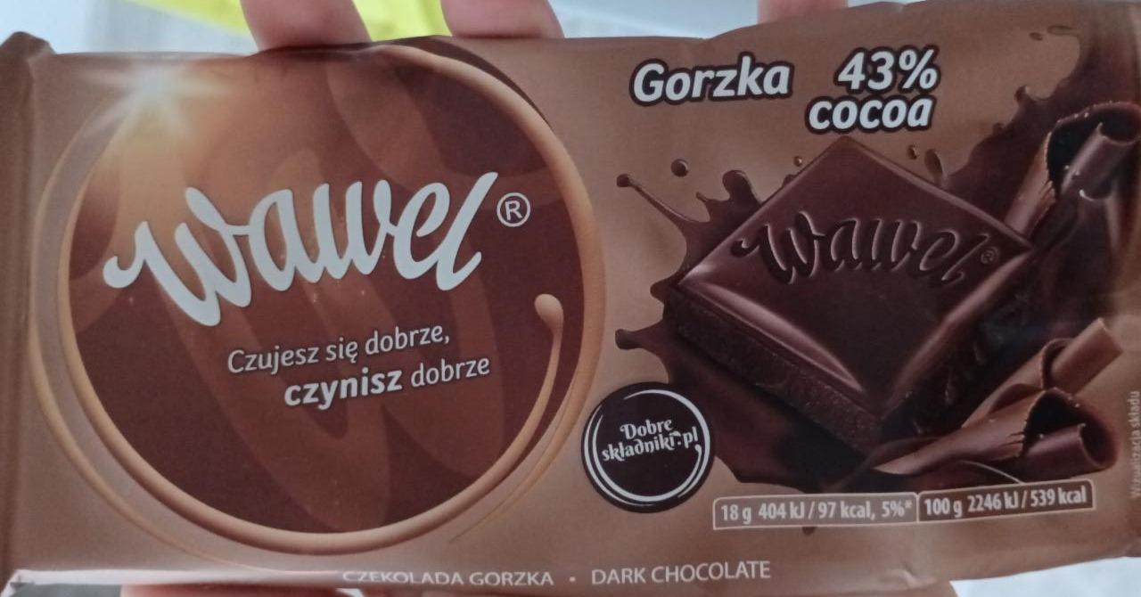 Zdjęcia - Gorzka 43% cocoa Wawel