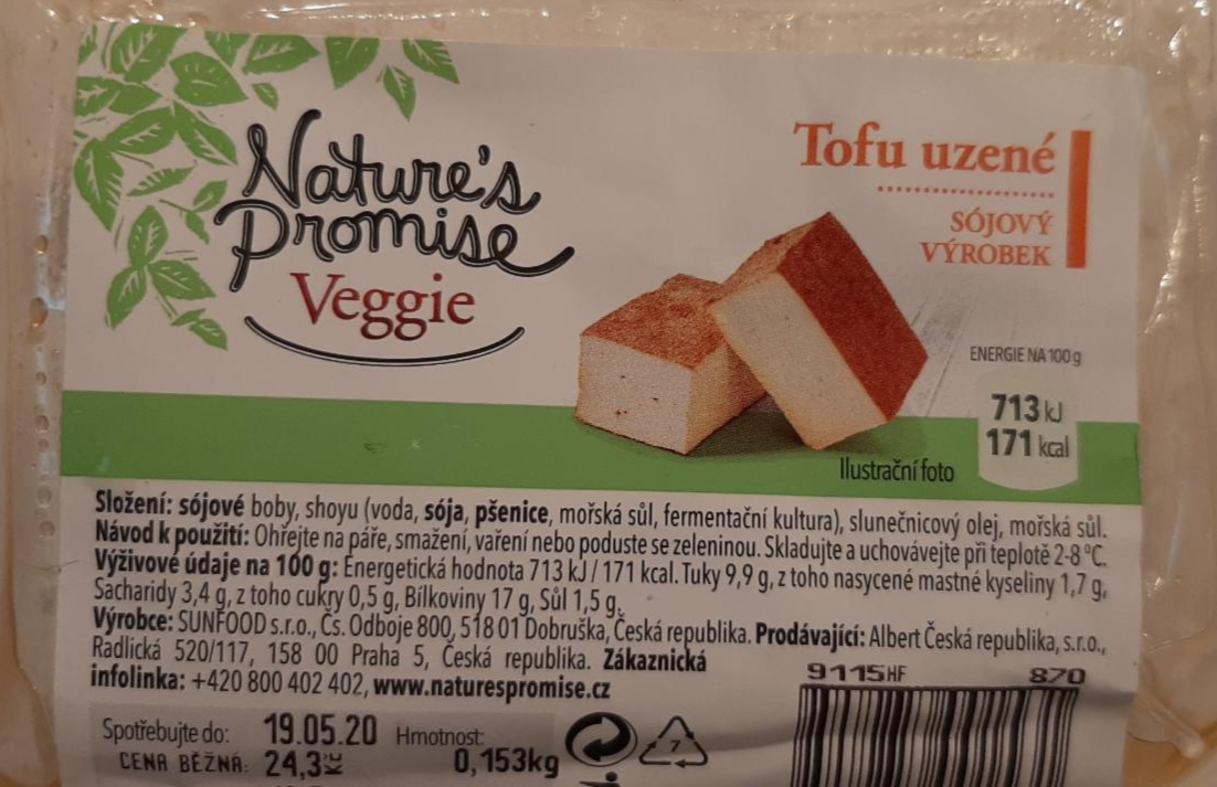 Zdjęcia - Tofu wędzone Veggie Nature's Promise