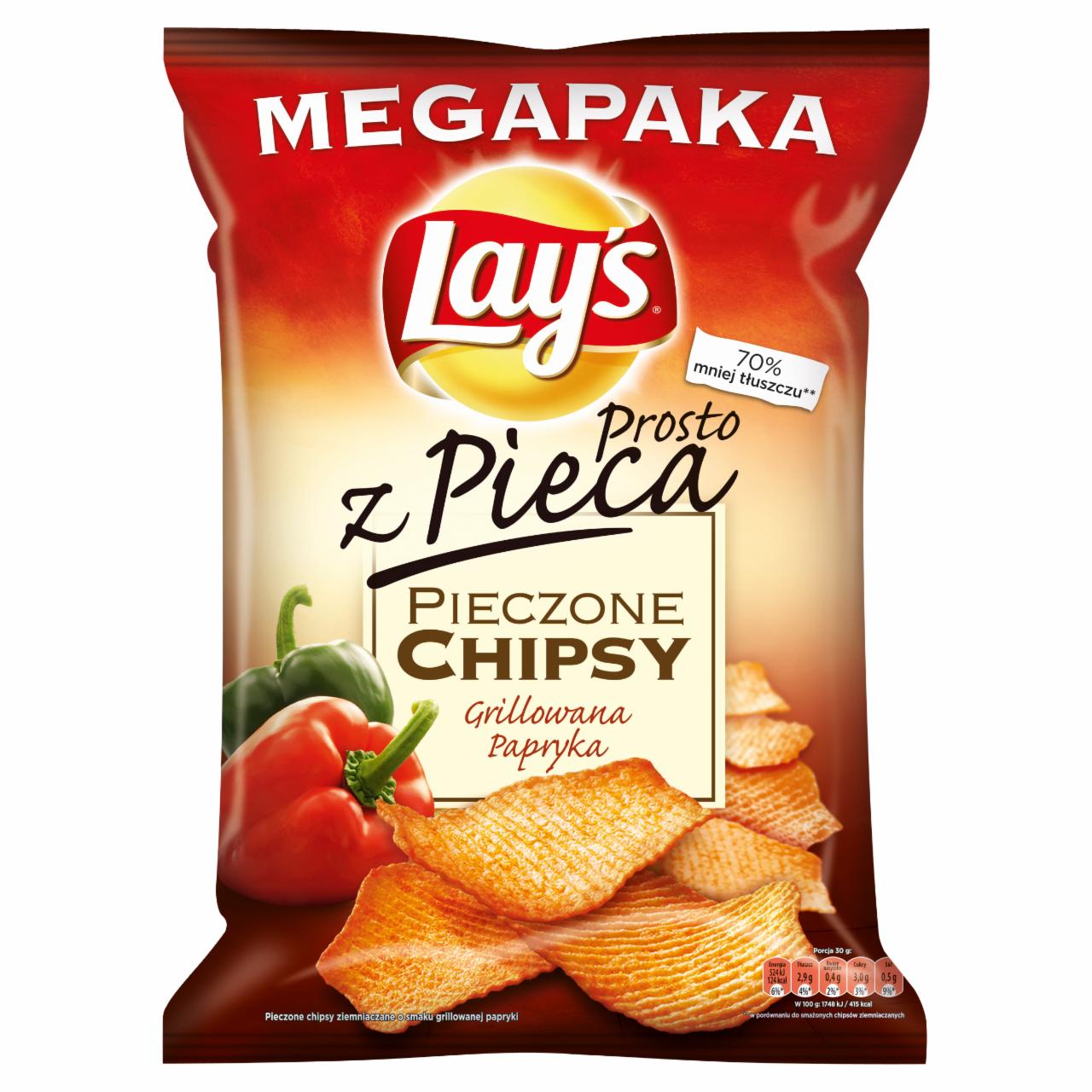 Zdjęcia - Lay's Prosto z Pieca Pieczone chipsy Grillowana Papryka 200 g