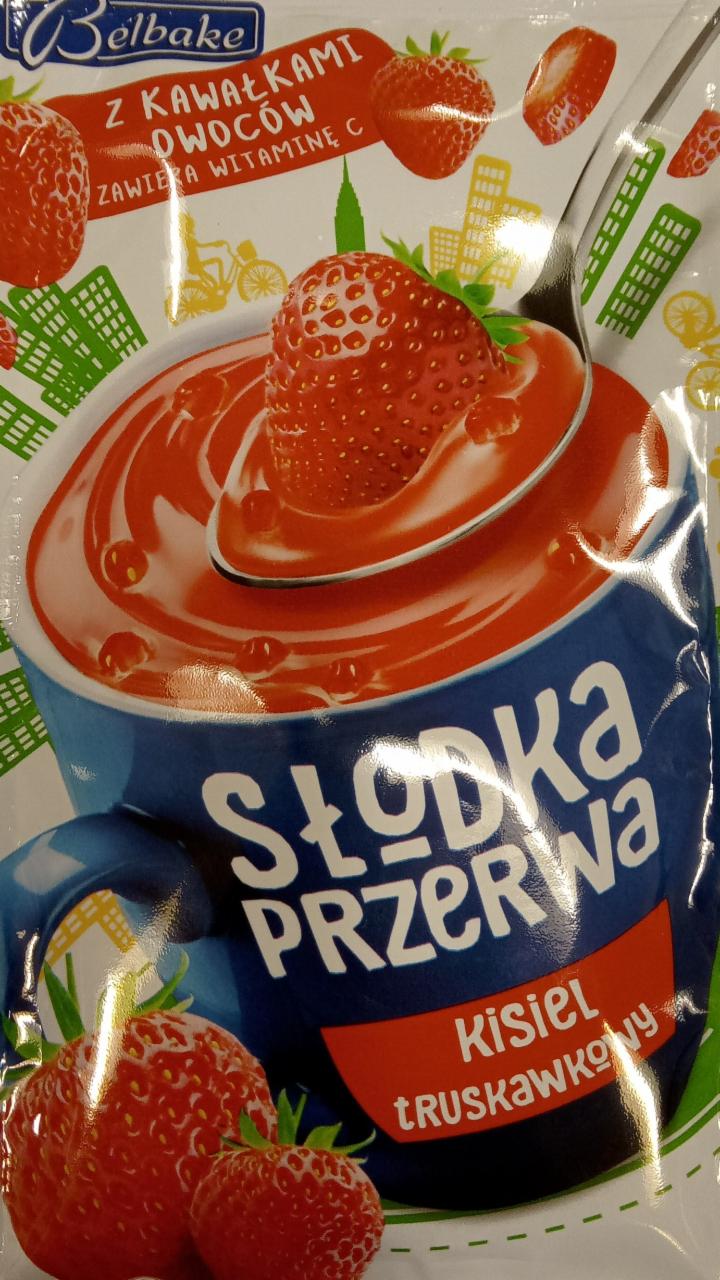 Zdjęcia - słodka przerwa kisiel truskawkowy Belbake