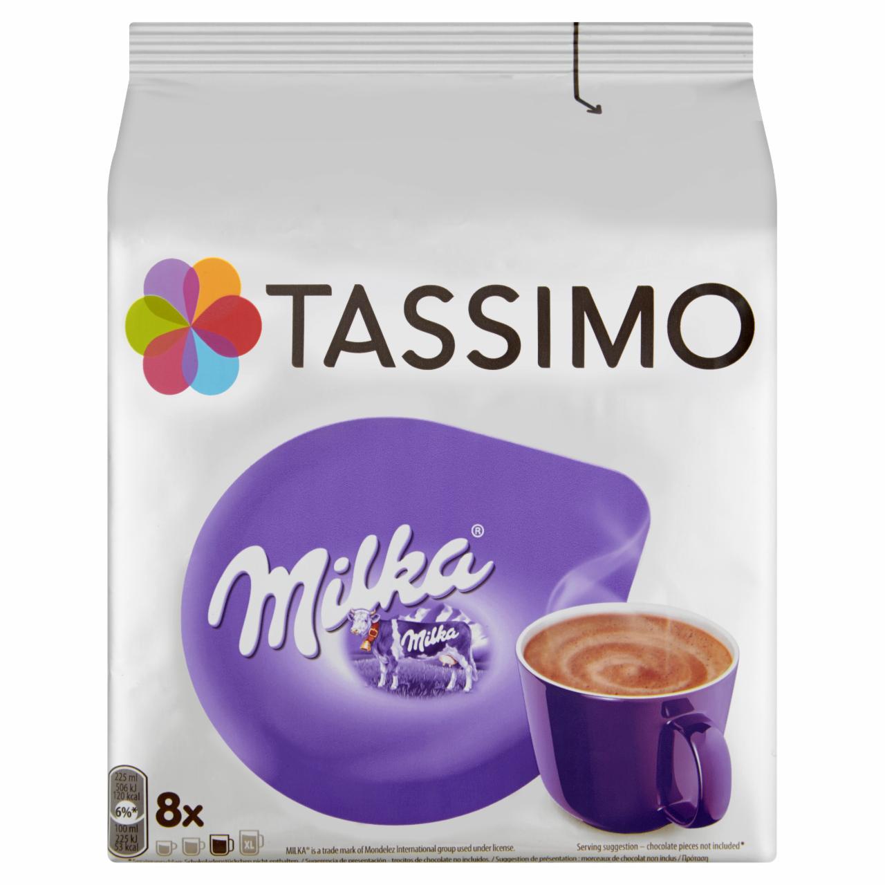 Zdjęcia - Tassimo Milka Słodzony napój kakaowy w proszku z odtłuszczonym mlekiem w proszku 240 g (8 kapsułek)