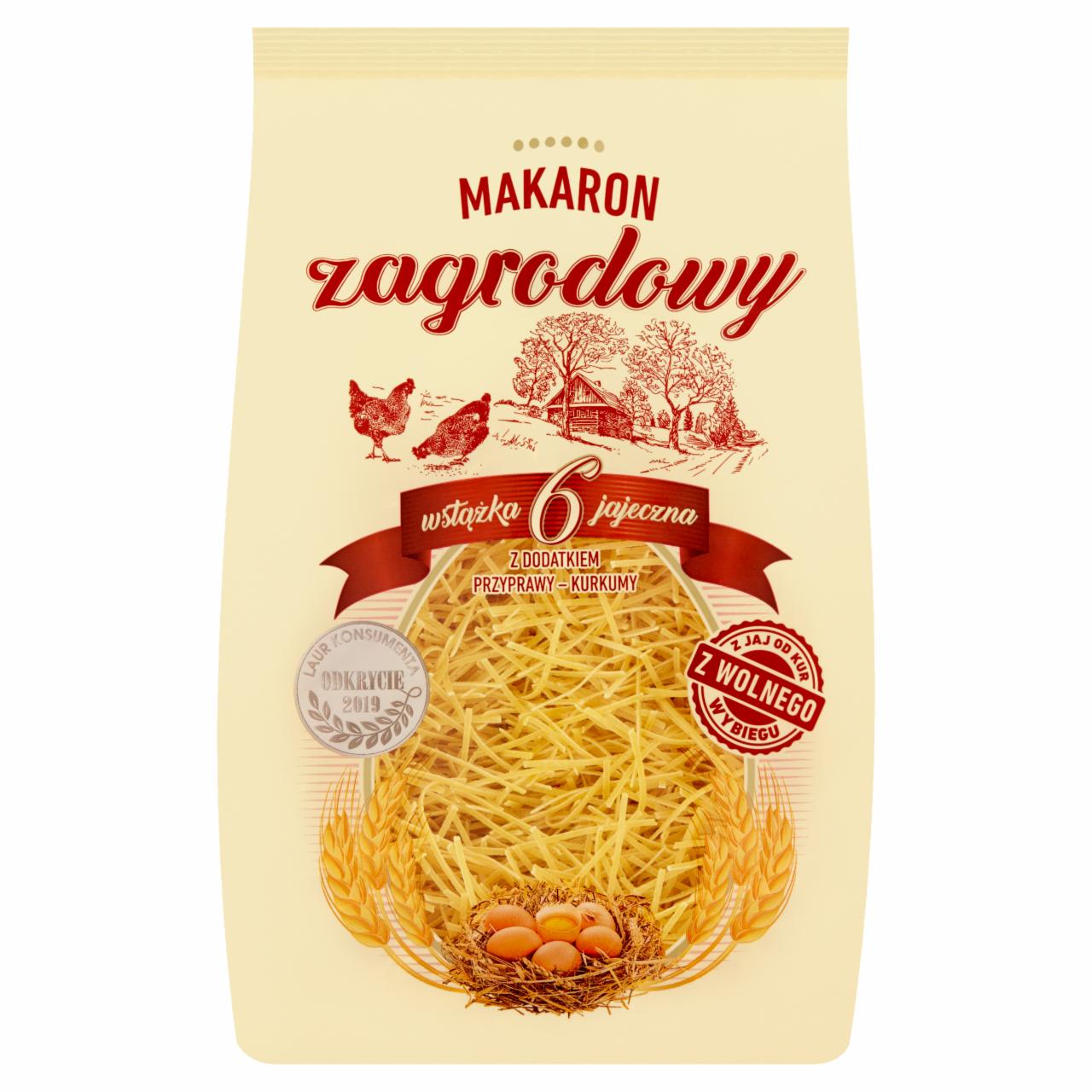 Zdjęcia - Makaron zagrodowy 6 jajeczny wstążka cienka 400 g