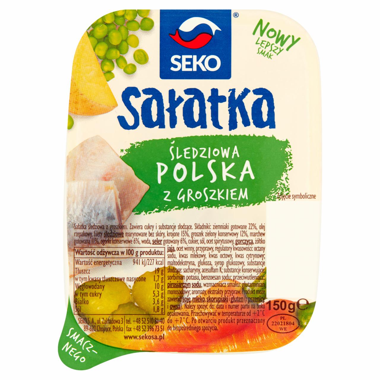 Zdjęcia - Seko Sałatka śledziowa polska z groszkiem 150 g