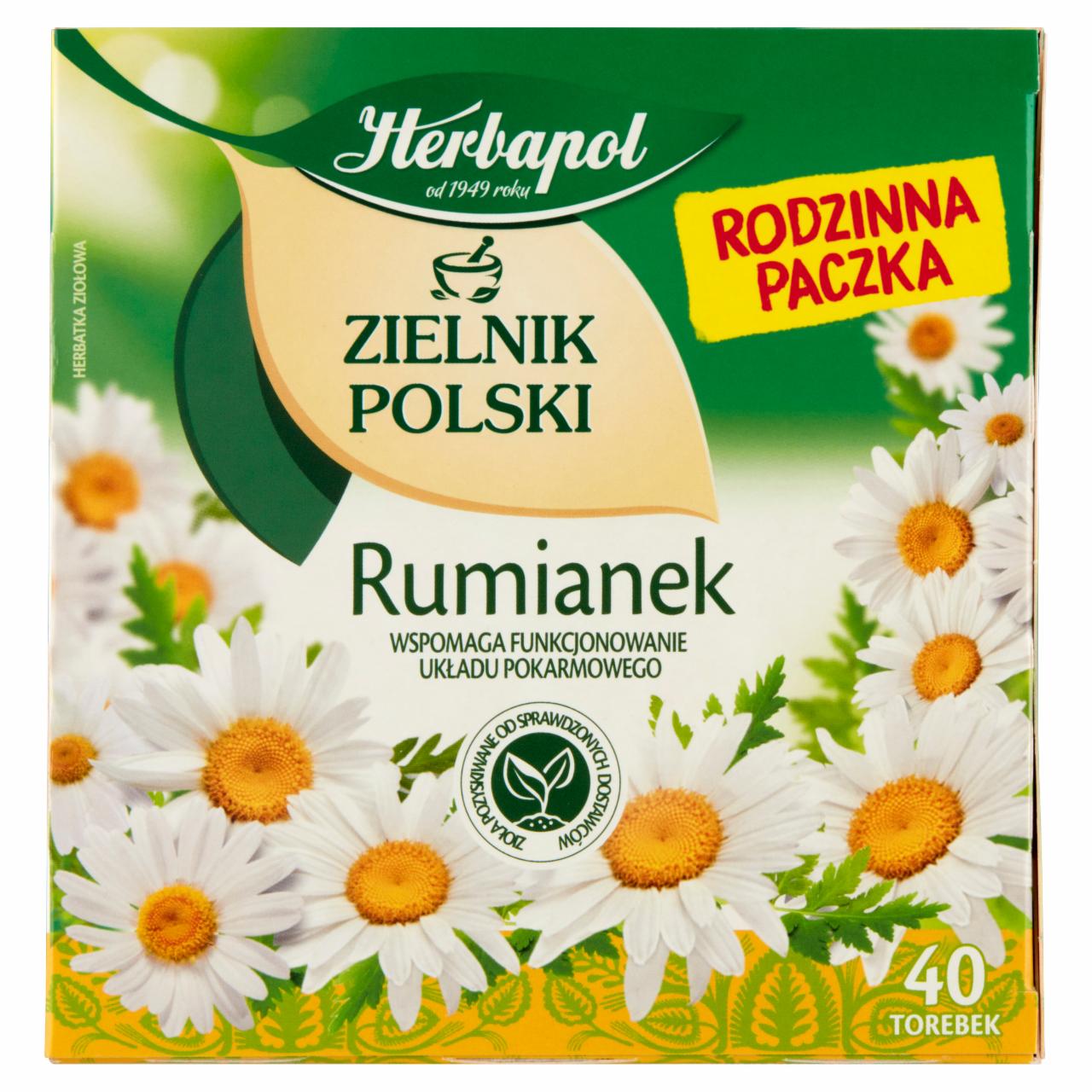 Zdjęcia - Herbapol Zielnik Polski Herbatka ziołowa rumianek 30 g (20 x 1,5 g)