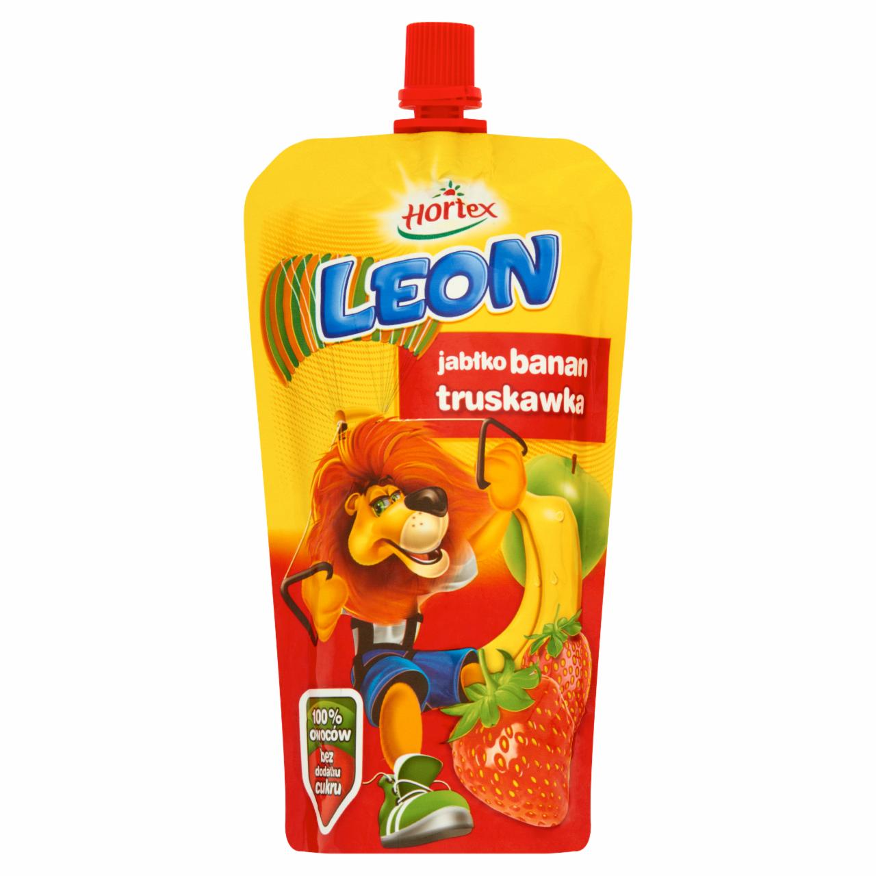 Zdjęcia - Hortex Leon Jabłko banan truskawka Koktajl owocowy 200 ml