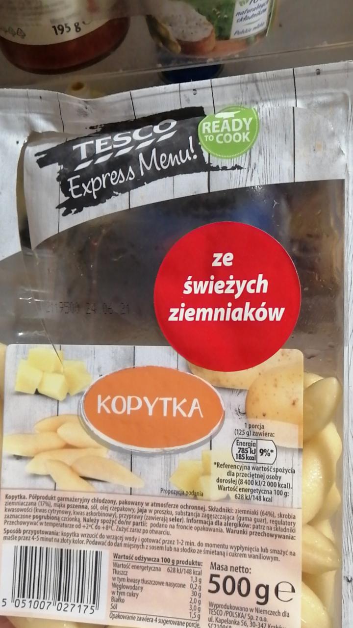 Zdjęcia - Kopytka tesco