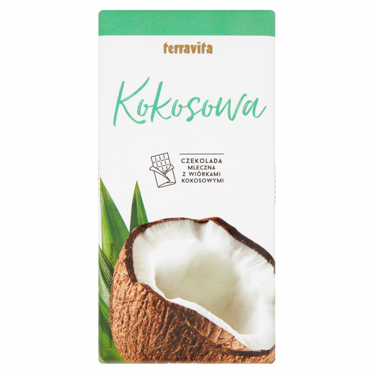 Zdjęcia - Kokosowa czekolada mleczna z wiórkami kokosowymi Terravita