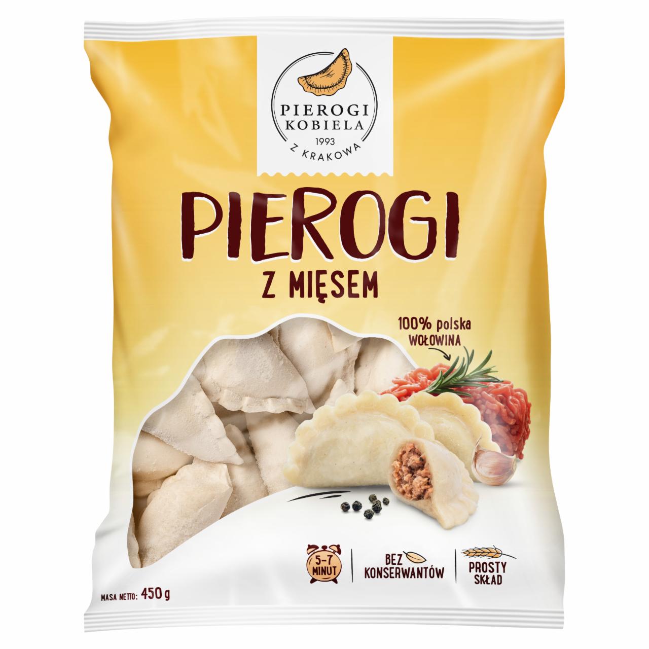 Zdjęcia - Pierogi Kobiela Pierogi z mięsem 450 g