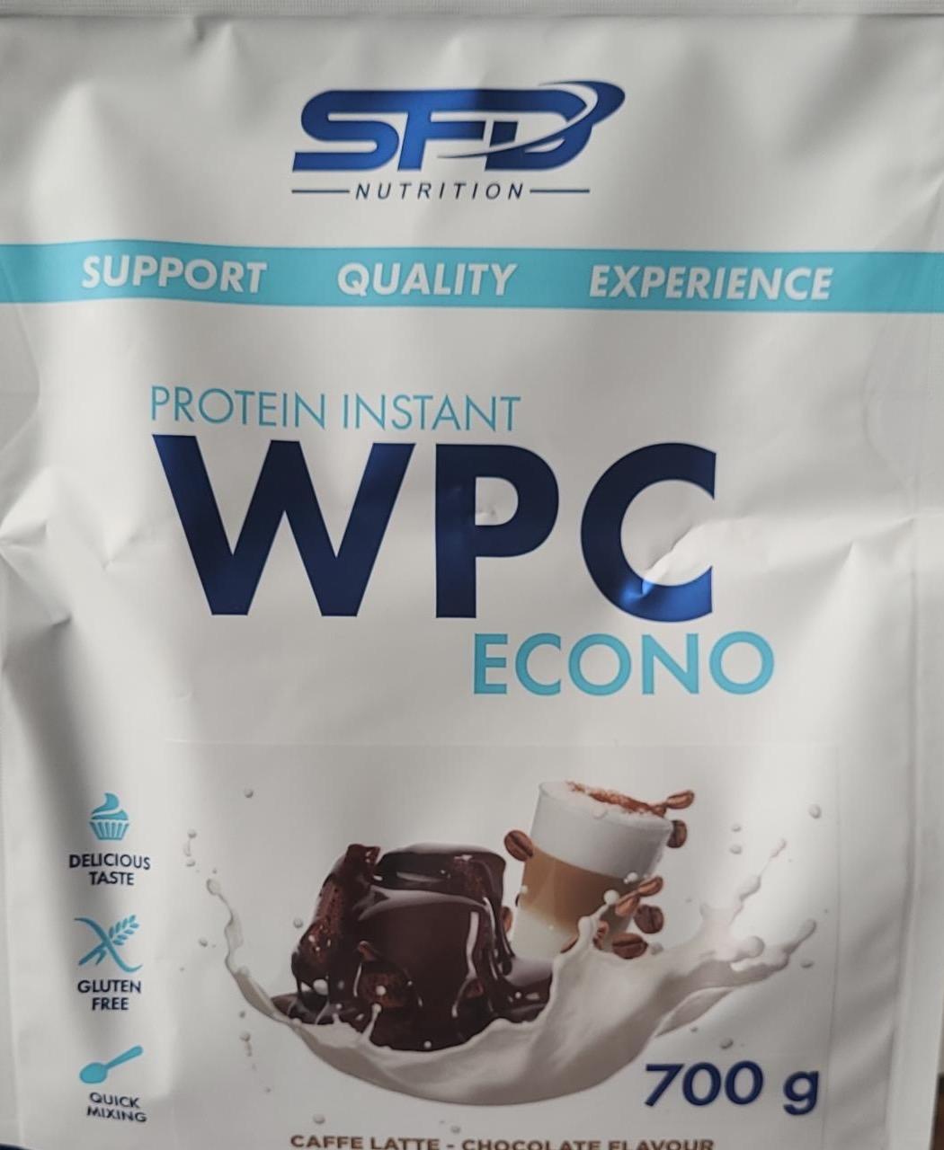 Zdjęcia - Protein Instant WPC ECONO caffe latte - chocolate flavour SFD Nutrition