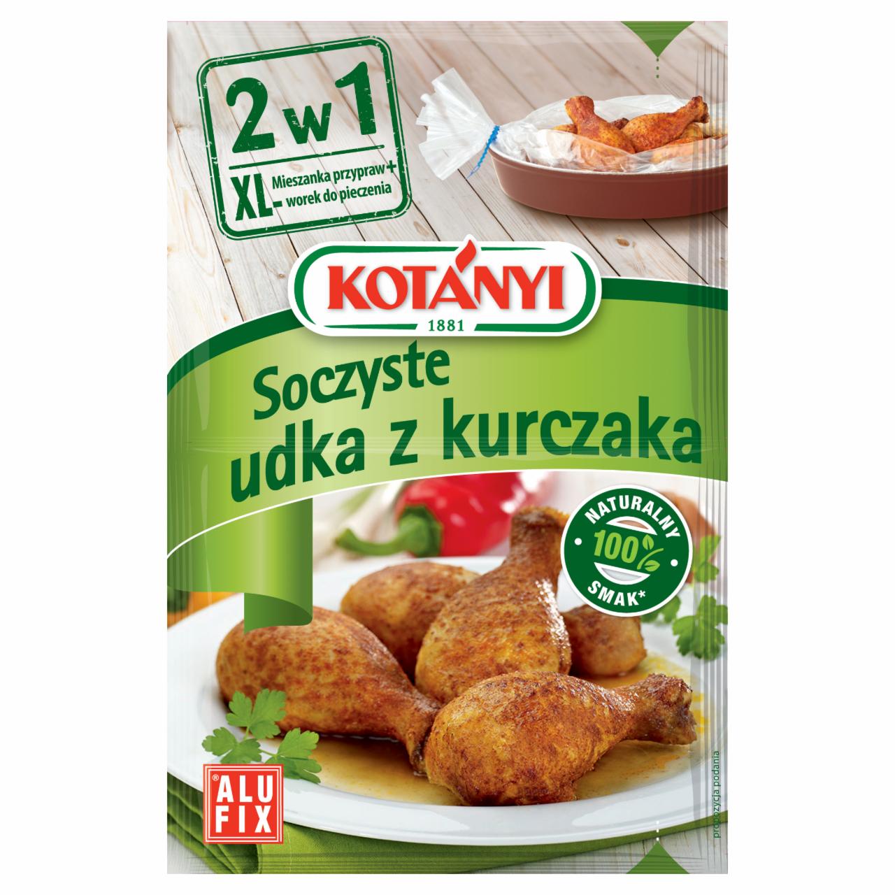 Zdjęcia - Kotányi 2w1 Soczyste udka z kurczaka Mieszanka przypraw z workiem do pieczenia 25 g