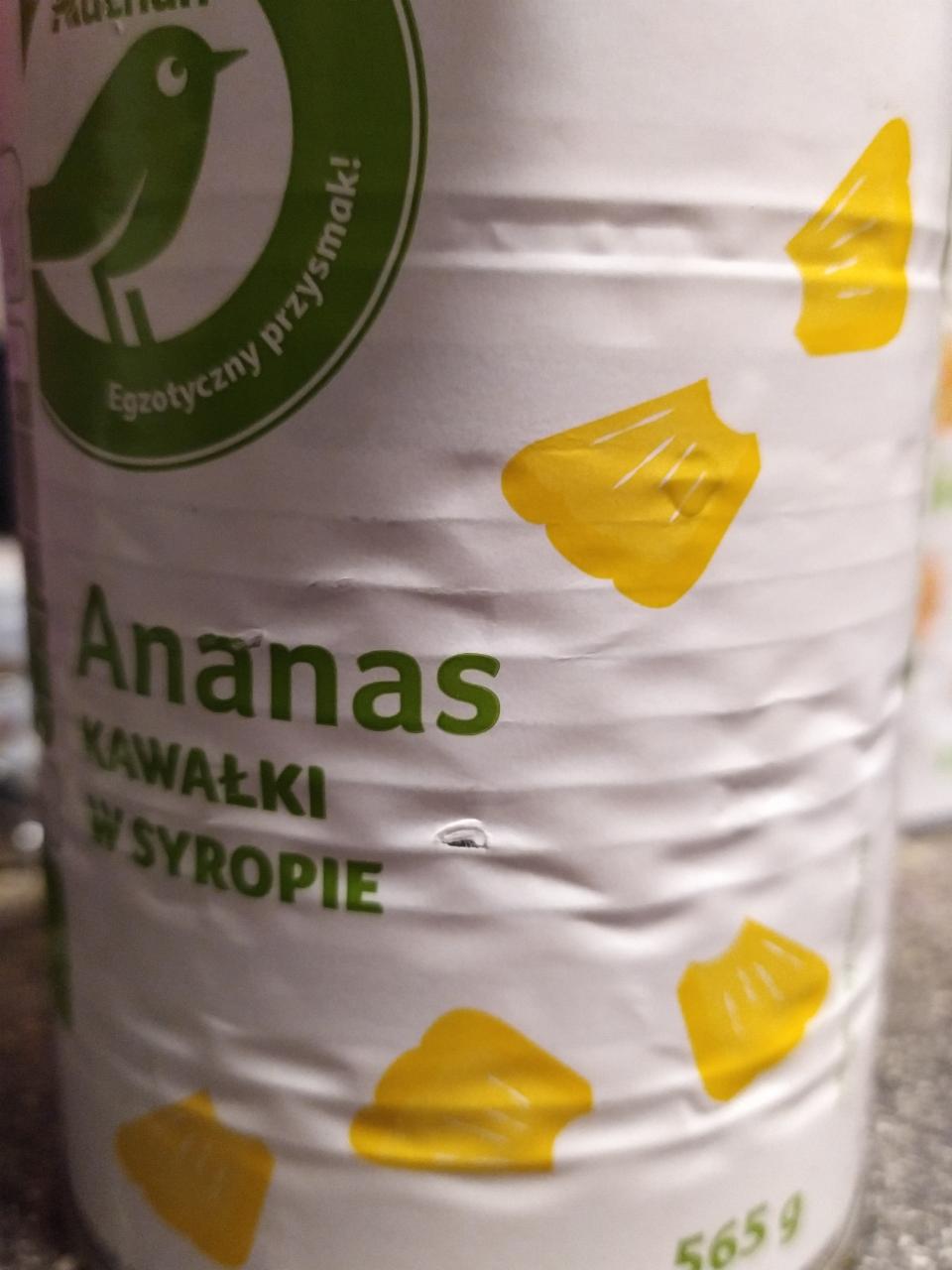 Zdjęcia - Ananas kawałki w syropie Auchan