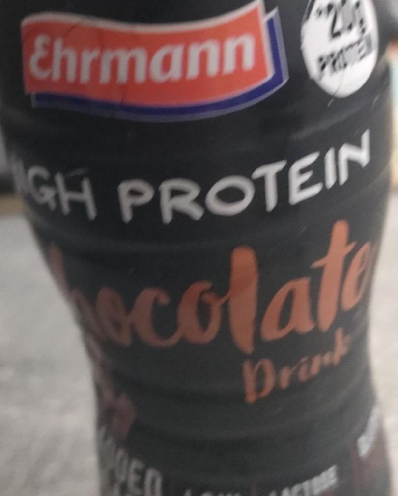 Zdjęcia - High protein Chocolate drink Ehrmann