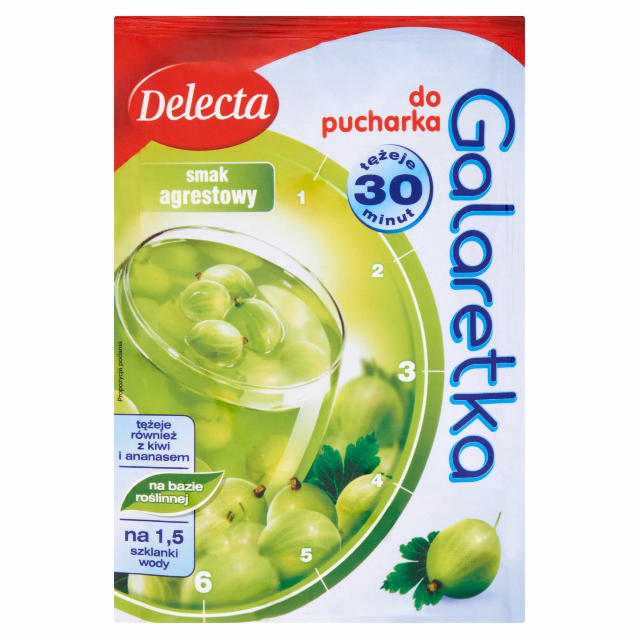 Zdjęcia - Delecta Galaretka do pucharka smak agrestowy 60 g