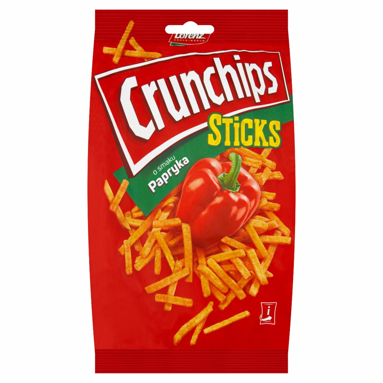 Zdjęcia - Crunchips Sticks Chipsy ziemniaczane o smaku papryka 70 g