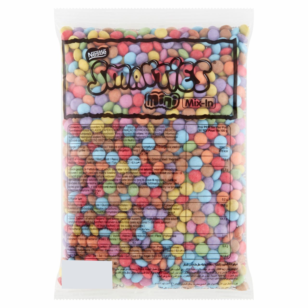 Zdjęcia - Smarties Mini Mix-In Mleczna czekolada w chrupiących cukrowych skorupkach 500 g