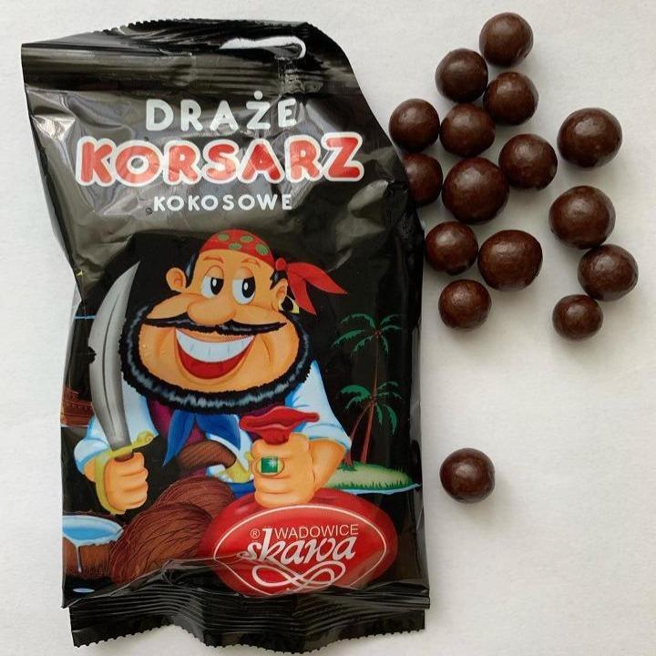 Zdjęcia - Wadowice Skawa Korsarz Draże kokosowe 70 g