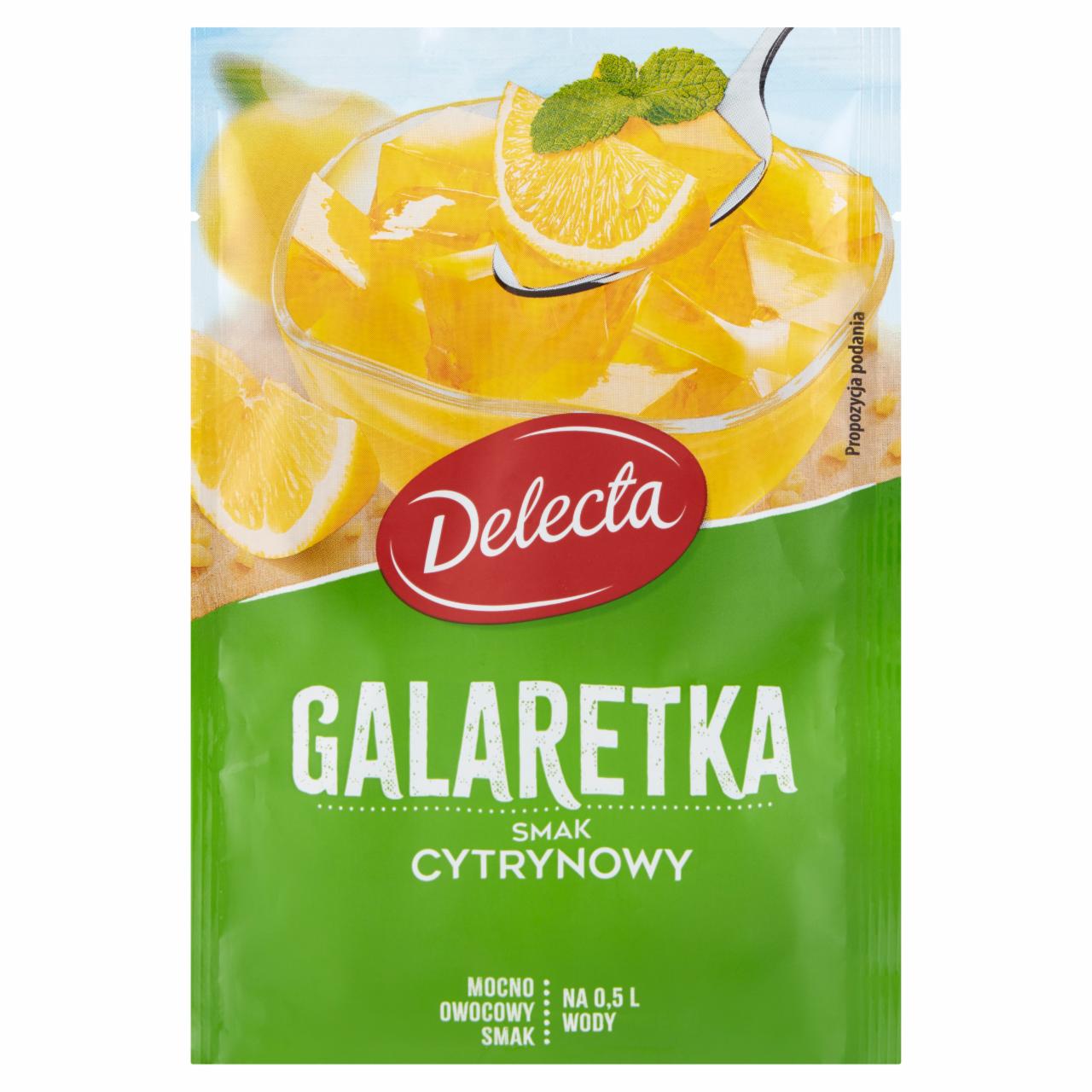 Zdjęcia - Delecta Galaretka smak cytrynowy 70 g