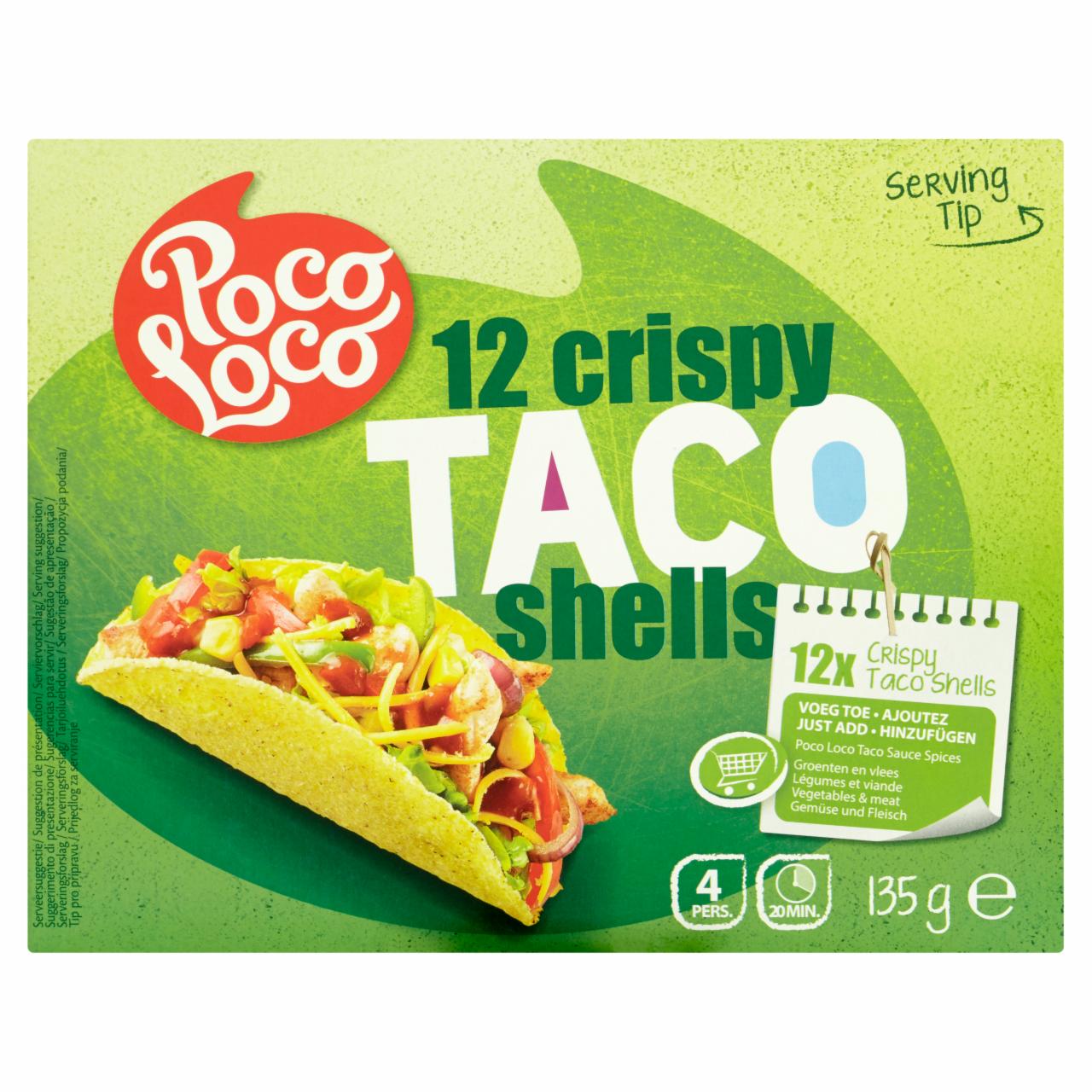 Zdjęcia - Poco Loco Muszle Taco 135 g (12 sztuk)