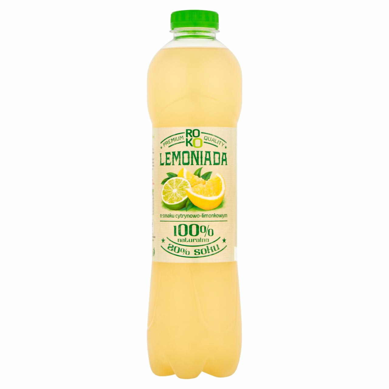 Zdjęcia - ROKO Lemoniada o smaku cytrynowo-limonkowym 1,25 l