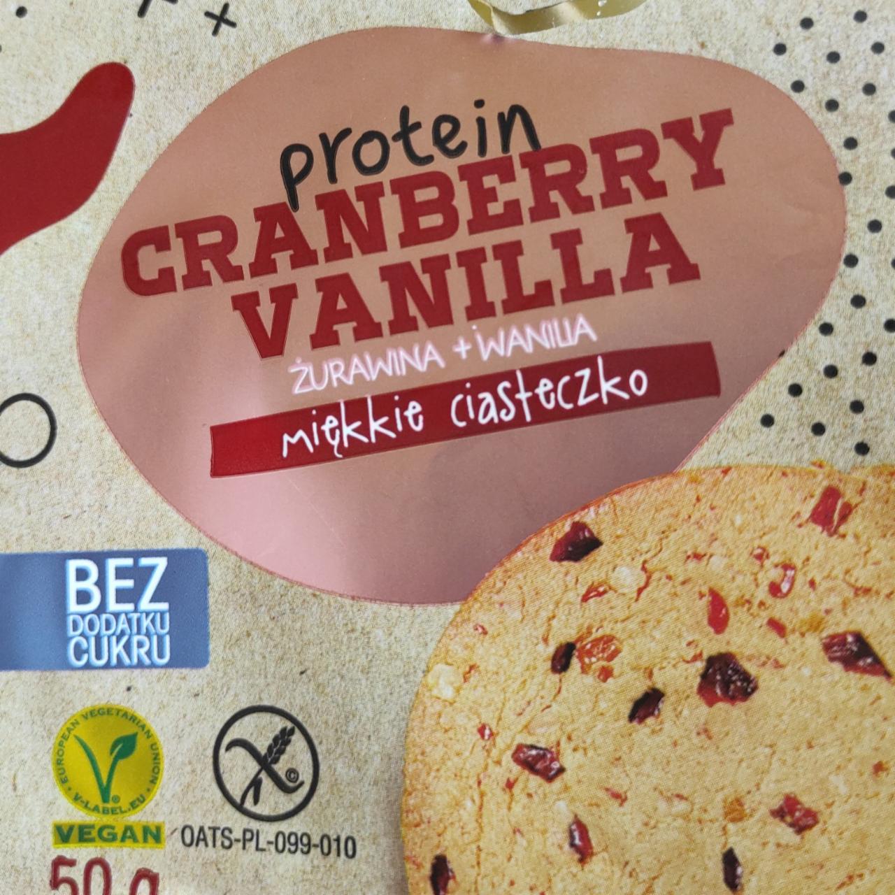 Zdjęcia - protein cranberry vanilla miękkie ciasteczko Frank&Oli