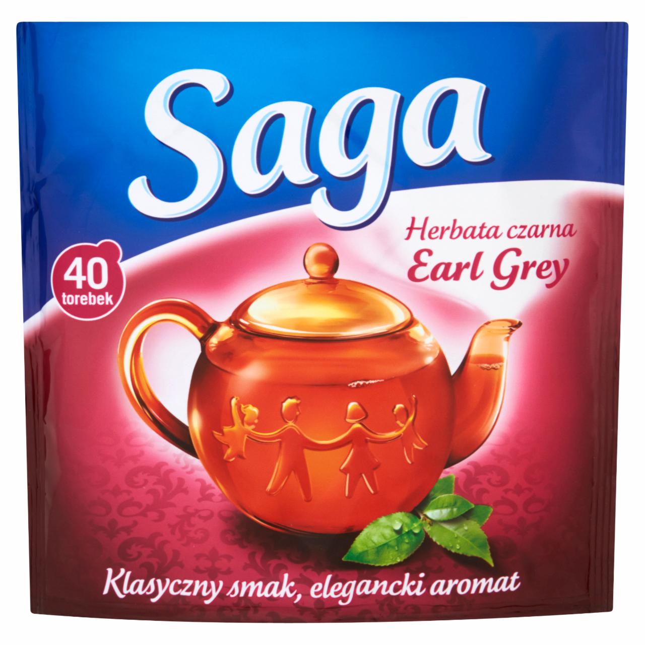 Zdjęcia - Saga Earl Grey Herbata czarna 60 g (40 torebek)