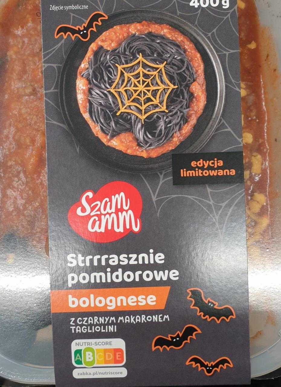 Zdjęcia - Strrraasznie Pomidorowe bolognese z czarnym makaronem tagliolini Szamamm