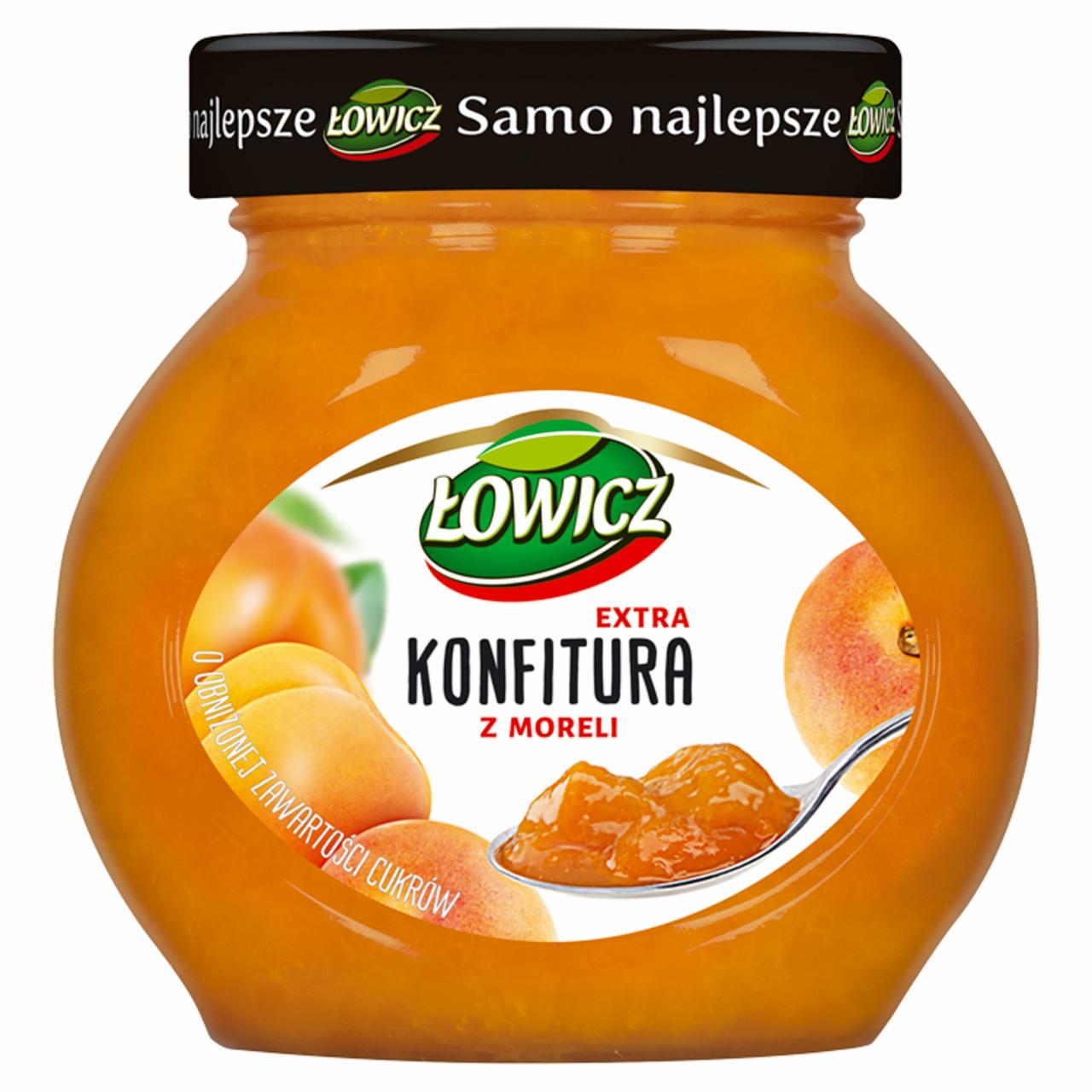 Zdjęcia - Łowicz Konfitura extra z moreli o obniżonej zawartości cukrów 240 g