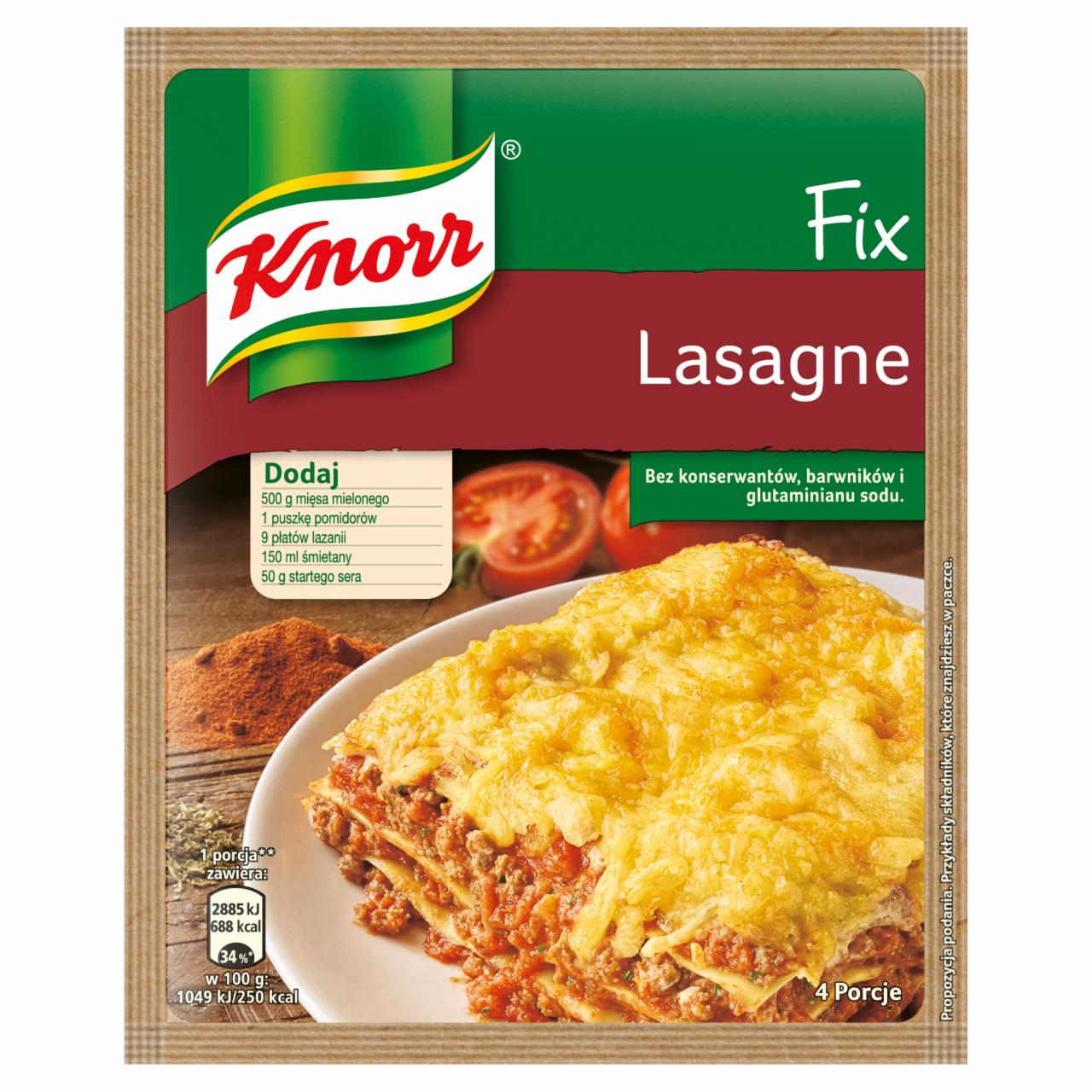 Zdjęcia - Knorr Fix Lasagne 56 g