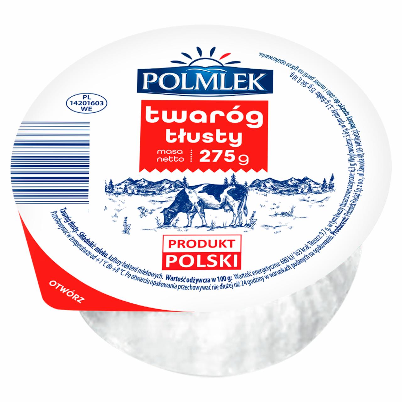 Zdjęcia - Polmlek Twaróg tłusty 275 g