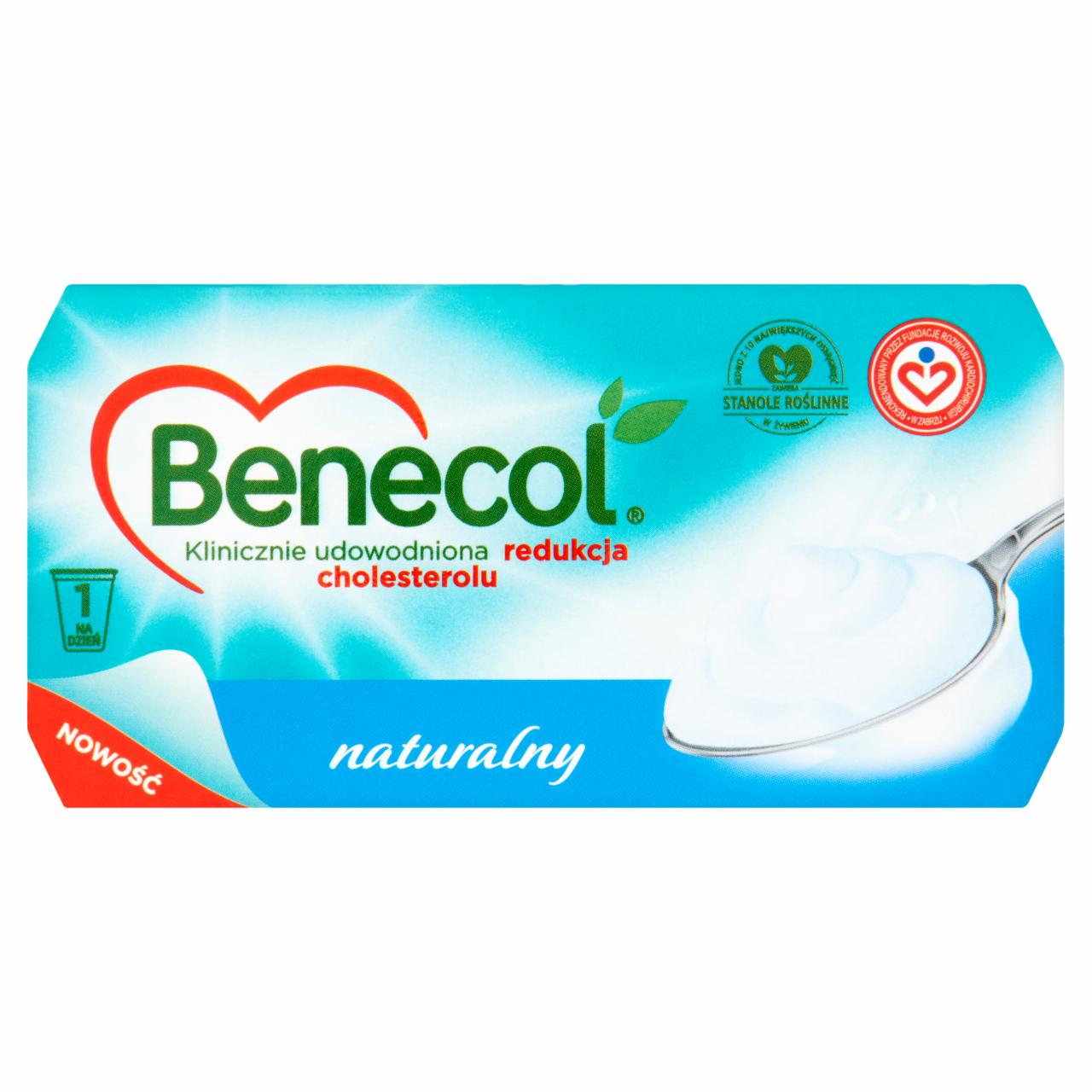 Zdjęcia - Benecol Naturalny Produkt mleczny naturalny z dodatkiem stanoli roślinnych 250 g (2 sztuki)