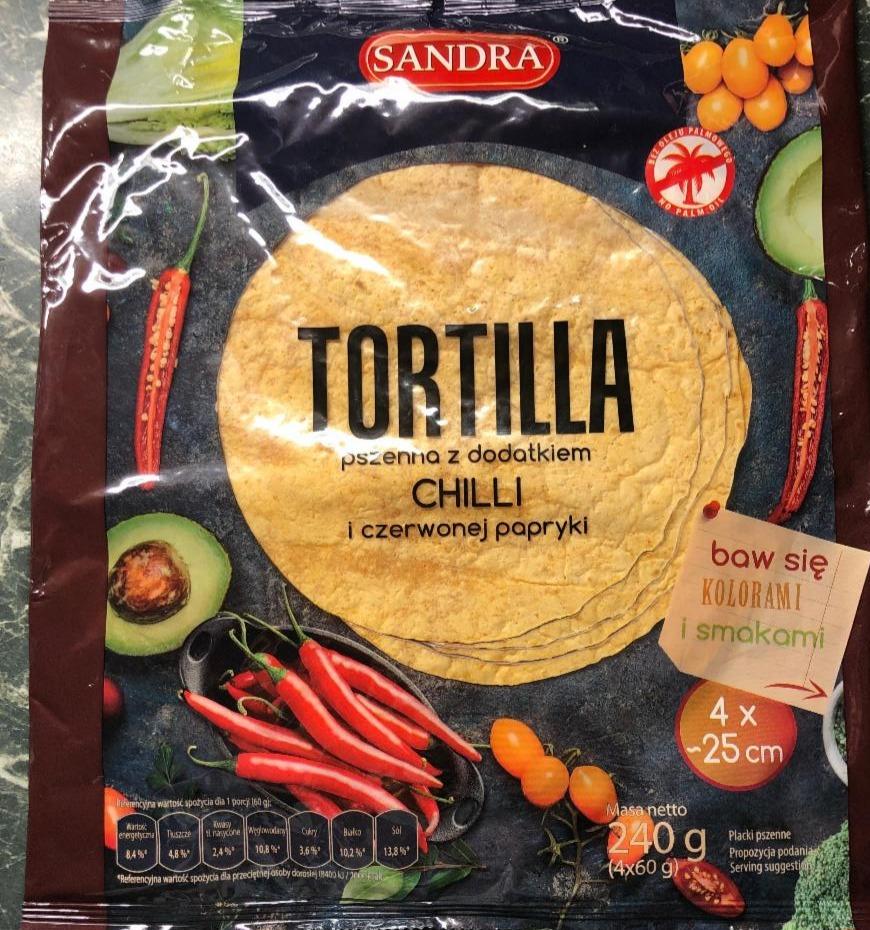 Zdjęcia - Tortilla pszenna z dodatkiem chilli i czerwonej papryki Sandra