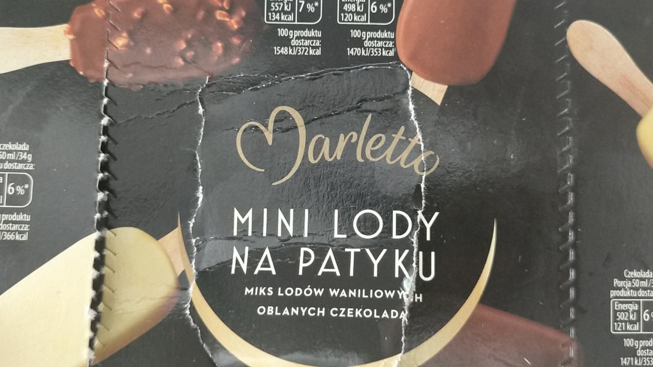 Zdjęcia - mini lody na patyku marletto w czekoladzie