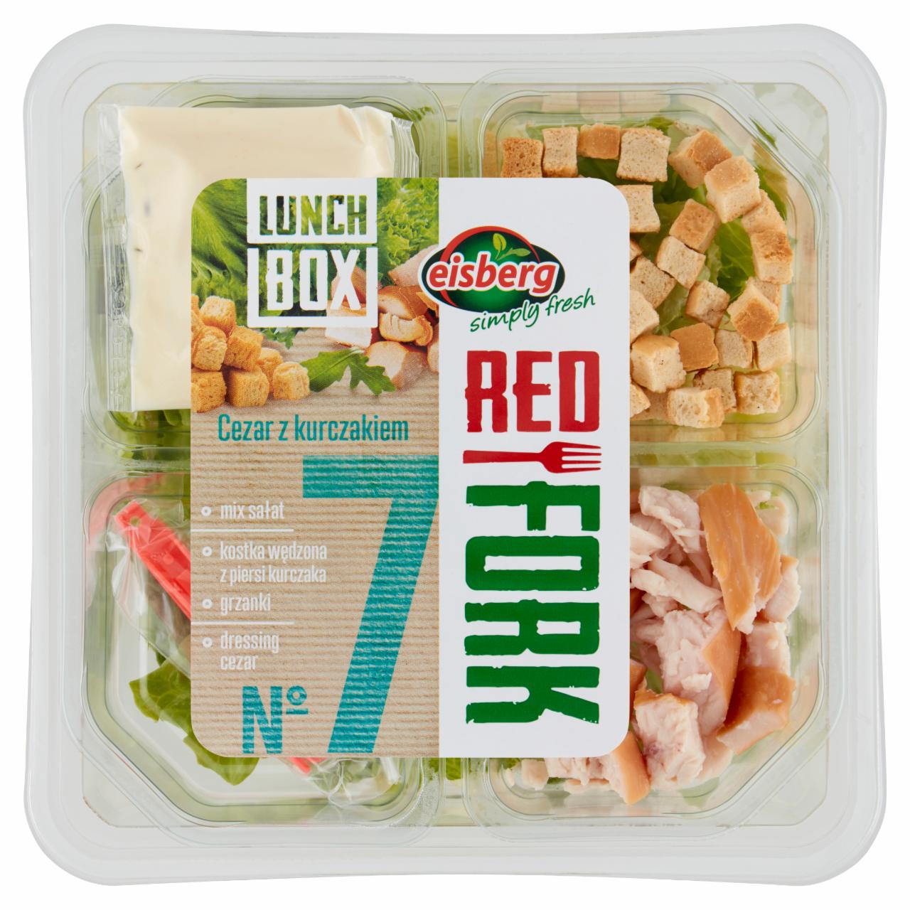 Zdjęcia - Eisberg Red Fork Lunch Box No 7 Sałatka cezar z kurczakiem 140 g