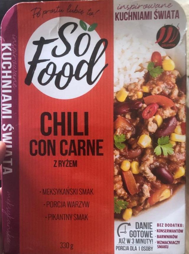 Zdjęcia - So Food Inspirowane Kuchniami Świata Chili con carne z ryżem 330 g