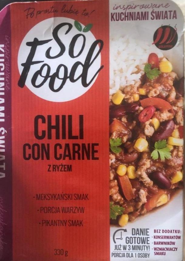 Zdjęcia - So Food Inspirowane Kuchniami Świata Chili con carne z ryżem 330 g