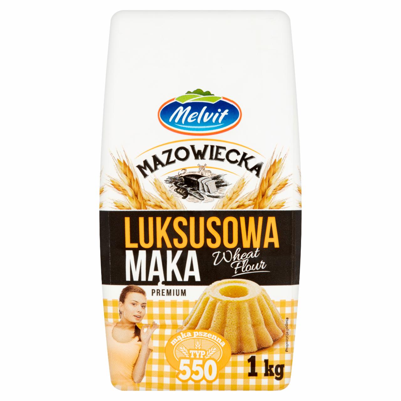 Zdjęcia - Melvit Mazowiecka Mąka luksusowa pszenna typ 550 1 kg