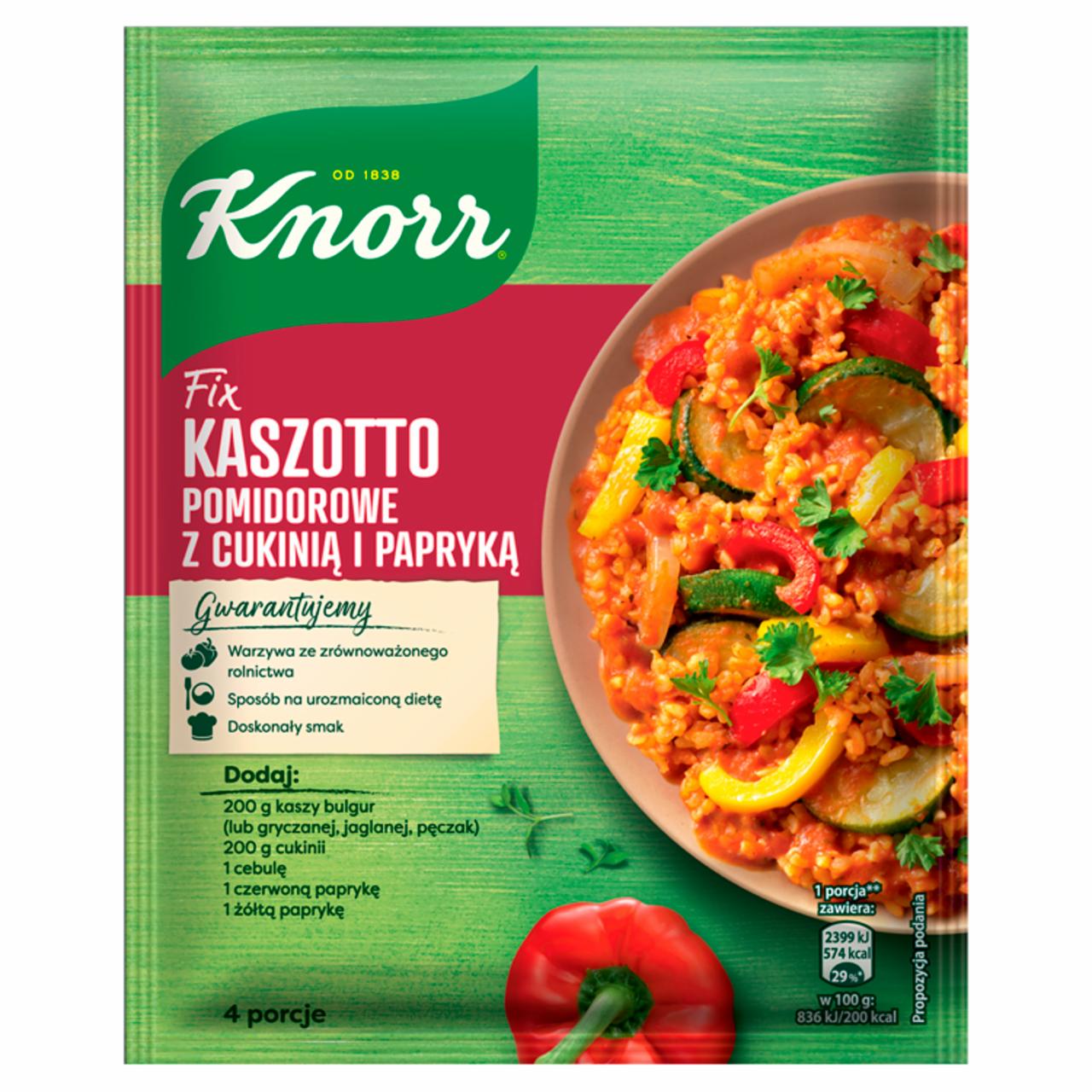 Zdjęcia - Knorr Fix Kaszotto pomidorowe z cukinią i papryką 46 g