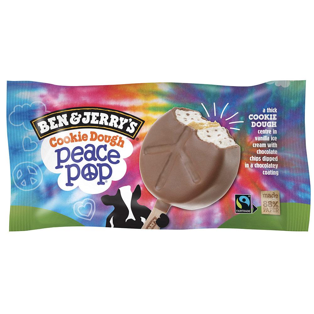 Zdjęcia - Ben & Jerry's Cookie Dough Peace Pop Lody 80 ml