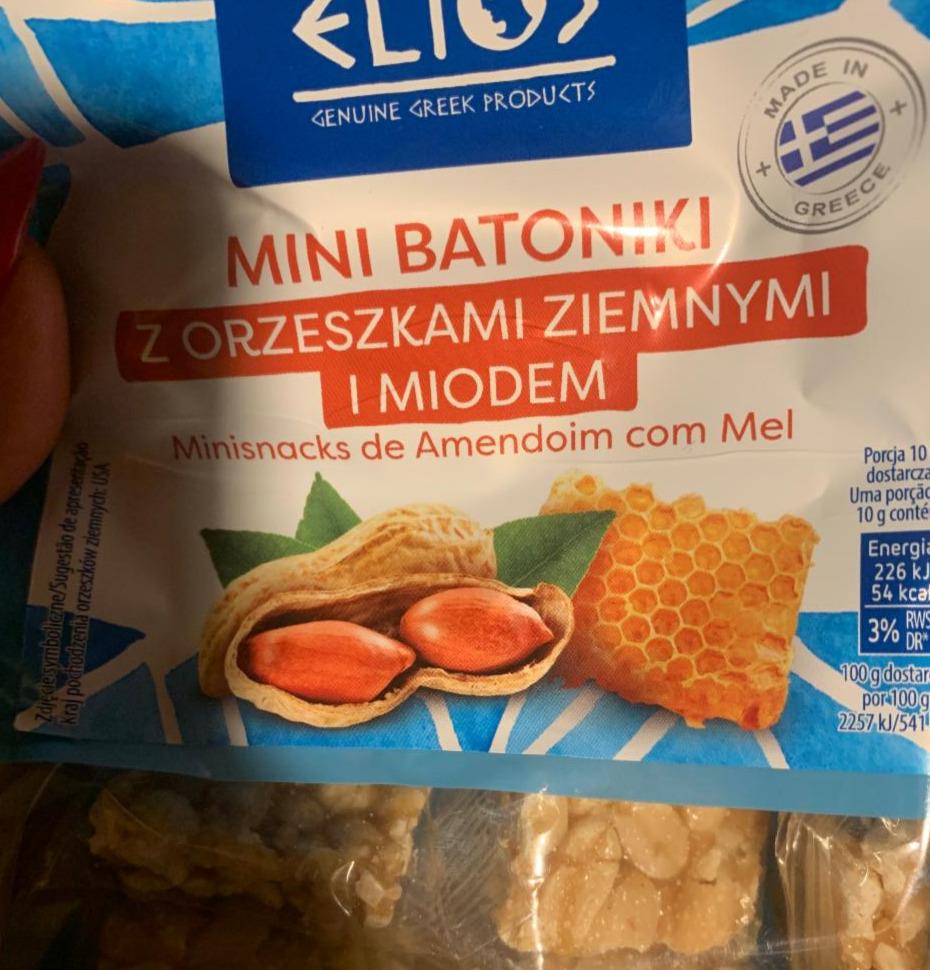 Zdjęcia - mini batoniki z orzeszkami ziemnymi i miodem Elios