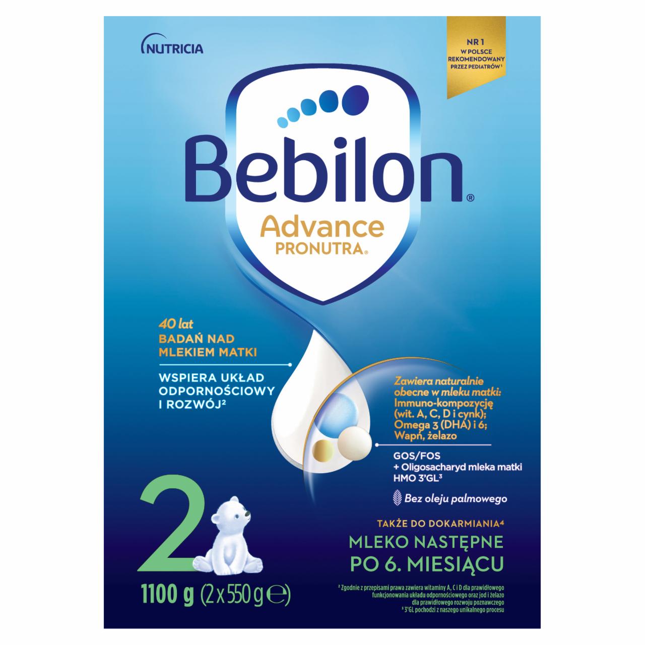 Zdjęcia - Bebilon 2 Pronutra-Advance Mleko następne po 6. miesiącu 1100 g (2 x 550 g)