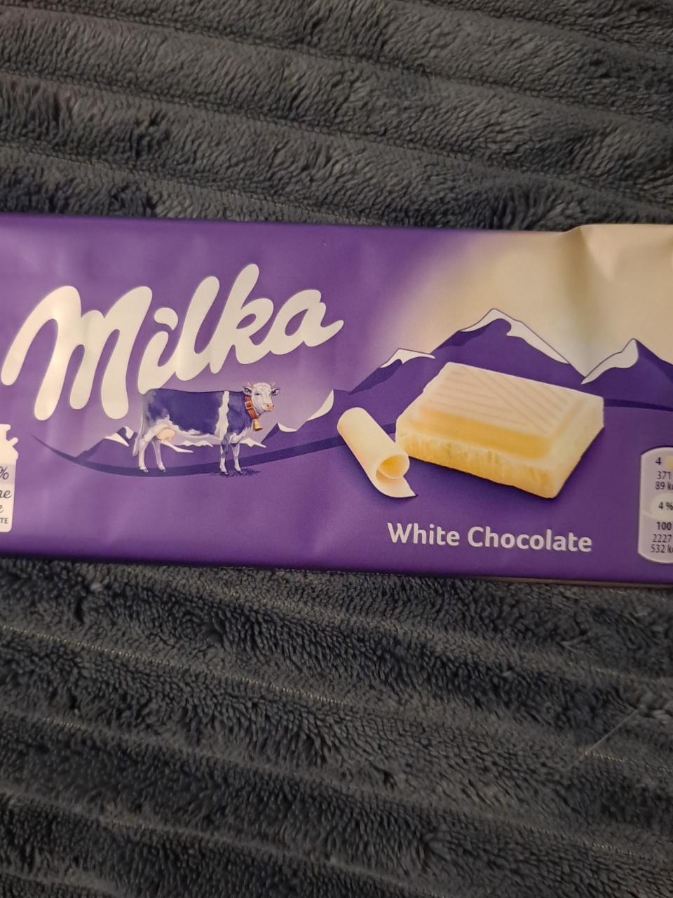 Zdjęcia - Milka White Chocolate 100% Alpine milk