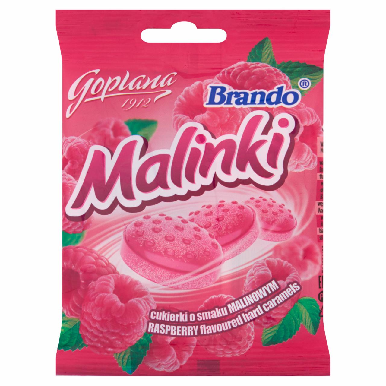 Zdjęcia - Goplana Brando Malinki Cukierki o smaku malinowym 90 g