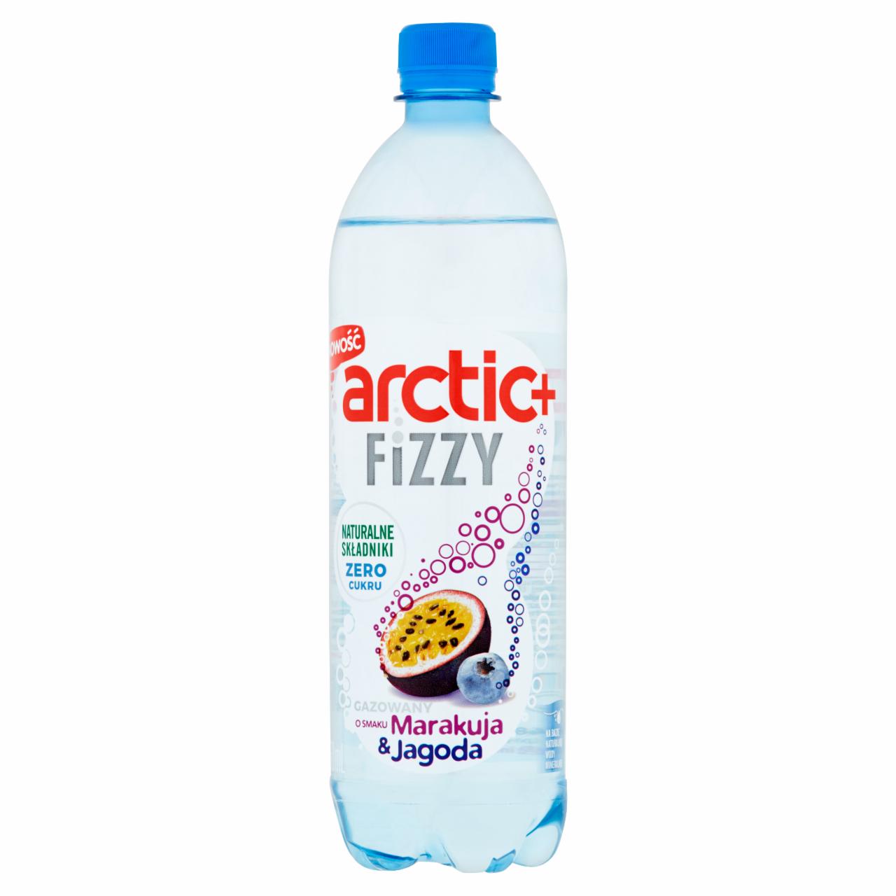 Zdjęcia - Arctic+ Fizzy Napój gazowany o smaku marakuja & jagoda 750 ml