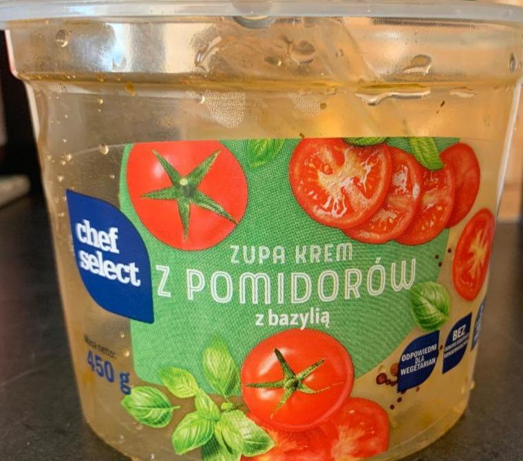 Zdjęcia - zupa krem z pomidorów z bazylią chef select