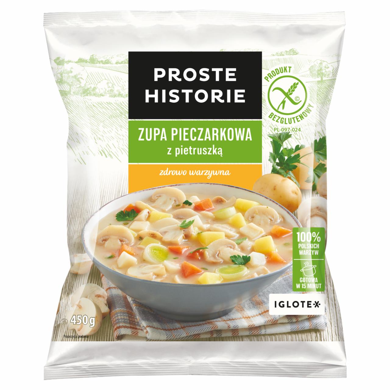 Zdjęcia - Proste Historie Zupa pieczarkowa z pietruszką 450 g